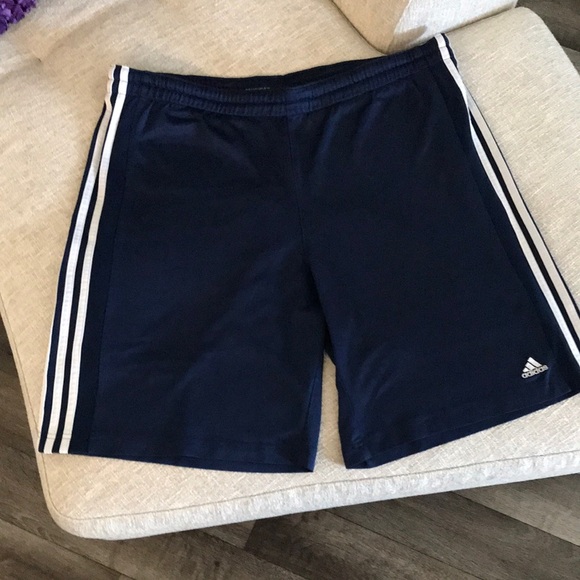 Adidas Navy Blue Athletic Shorts - Picture 2 of 14